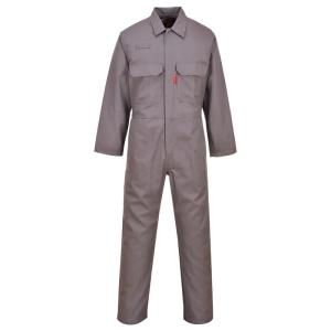 Portwest UBIZ1 Bizweld Flame Resistant Coveralls for Welding, Protective Safety FR Workwear Coveralls Navy, Small(Gray)