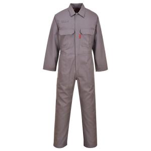 Portwest UBIZ1 Bizweld Flame Resistant Coveralls for Welding, Protective Safety FR Workwear Coveralls Navy, Small(Grey)