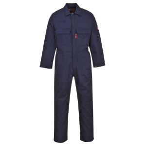Portwest UBIZ1 Bizweld Flame Resistant Coveralls for Welding, Protective Safety FR Workwear Coveralls Navy, Small(Navy)