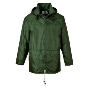 Portwest US440 Classic Waterproof Rain Jacket wth Pack Away Hood & Sealed Seams, Orange, XXL(Olive)