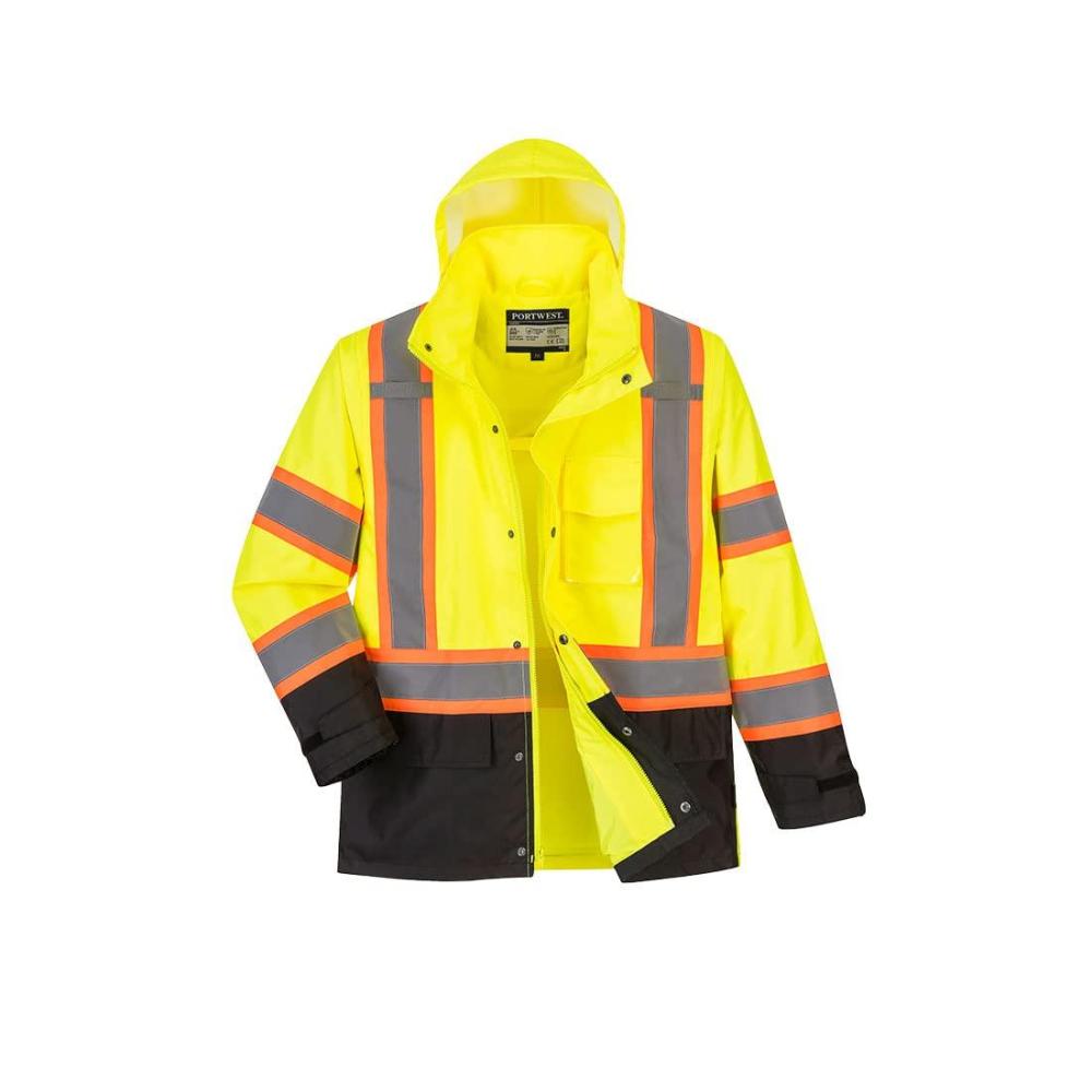 image:imagePortwest HiVis Contrast Tape Jacket US361 YellowBlack XL
