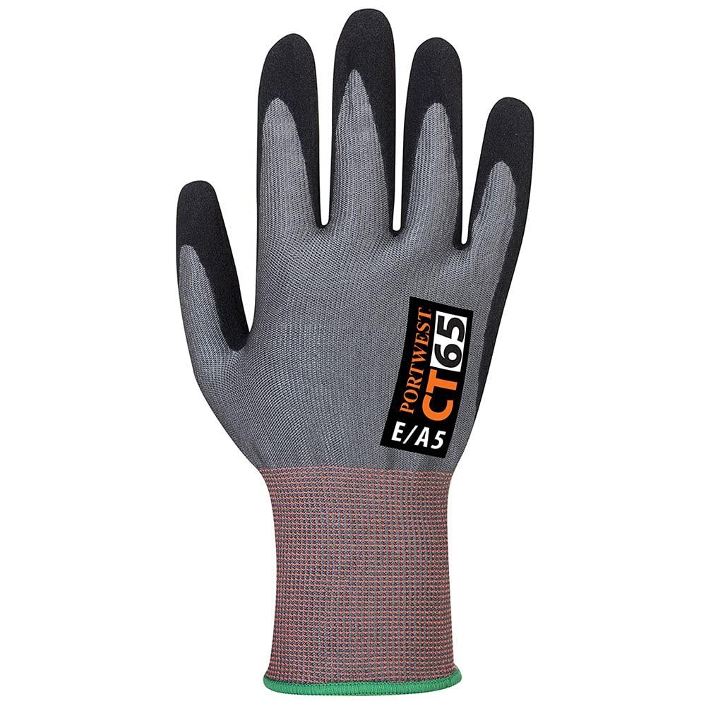 image:imagePortwest CT65 Cut Resistant D18 Nitrile GrayBlack MediumGreybk