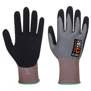 Portwest CT65 Cut Resistant D18 Nitrile Gray/Black, Medium(Greybk)