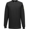 image:imagePortwest AS22 Anti Static ESD Long Sleeve T Shirt Lightweight Cotton Comfort Fit Workwear Zoom Gray SBlack