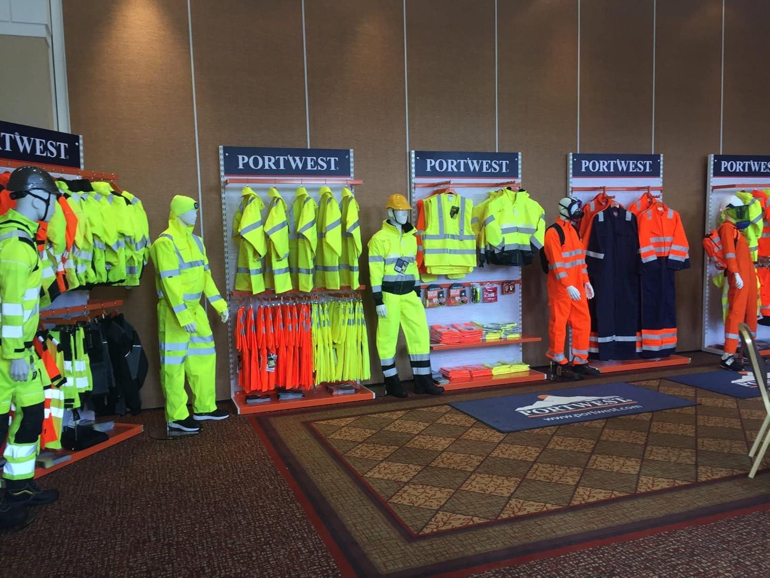 image:imagePortwest HiVis FR Treated Vest Viz Reflective Work Safety Gilet Utility Visability ANSI 2 LXL YellowYellow