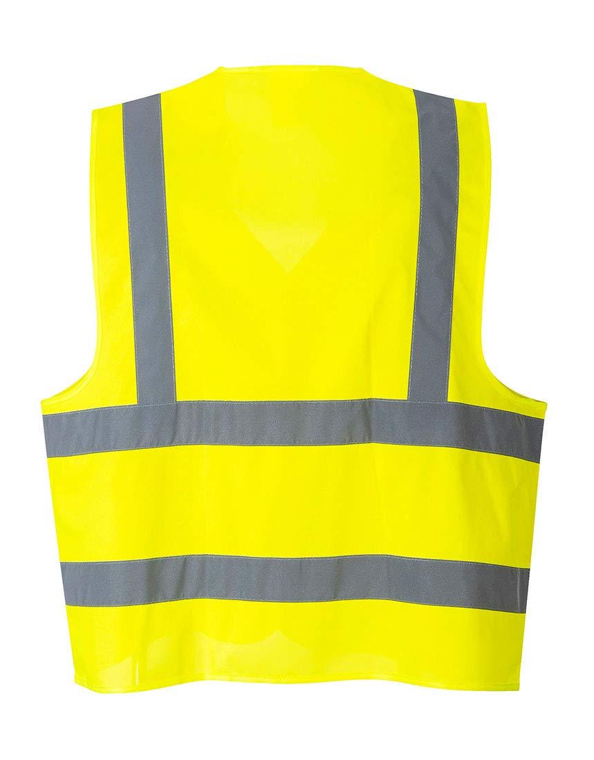image:imagePortwest HiVis FR Treated Vest Viz Reflective Work Safety Gilet Utility Visability ANSI 2 LXL YellowYellow